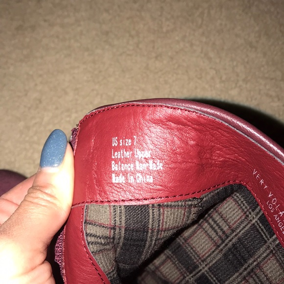 Volatile maroon booties. Brand new, still in box. - Picture 3 of 4